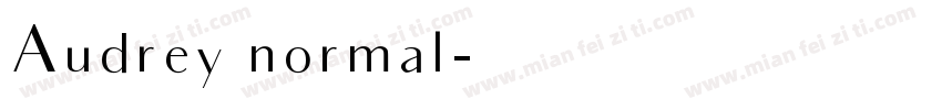 Audrey normal字体转换